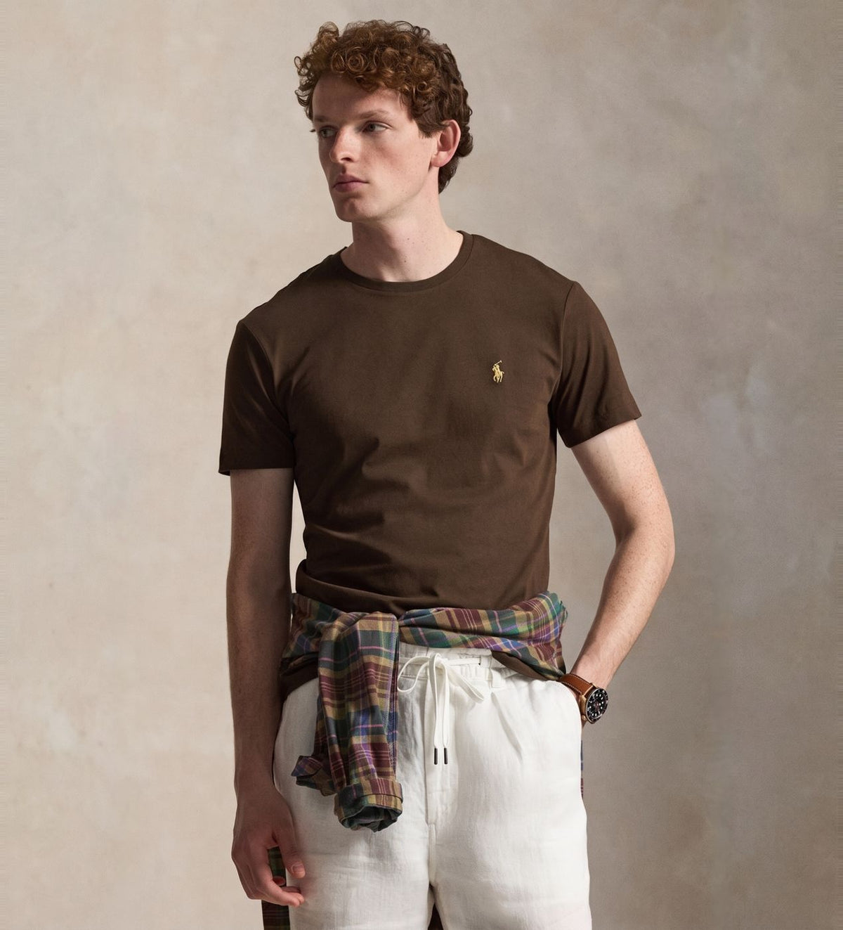 Camiseta cuello redondo Polo Ralph Lauren - Café