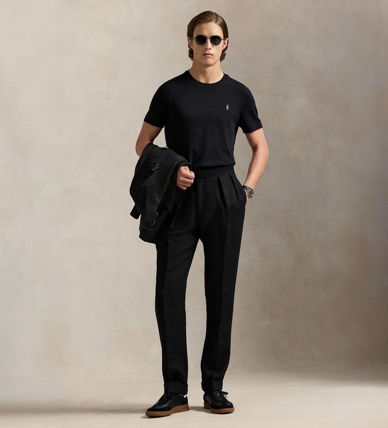 Camiseta de algodón Polo Ralph Lauren - Negro