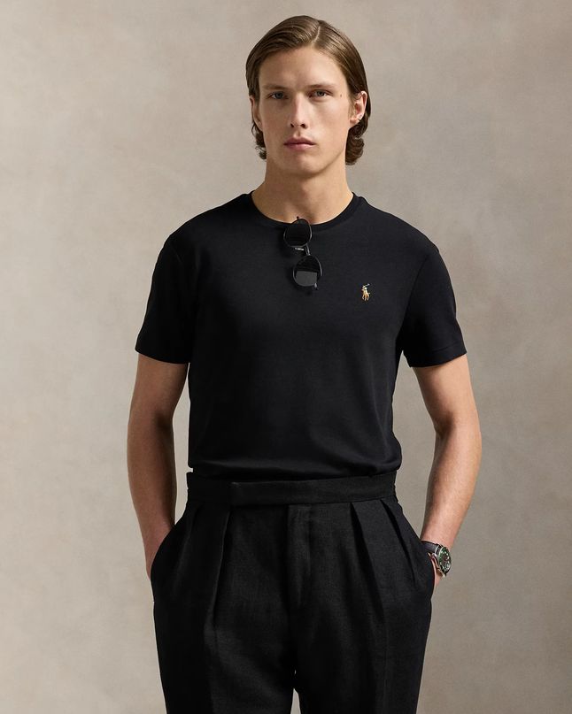 Camiseta de algodón Polo Ralph Lauren - Negro