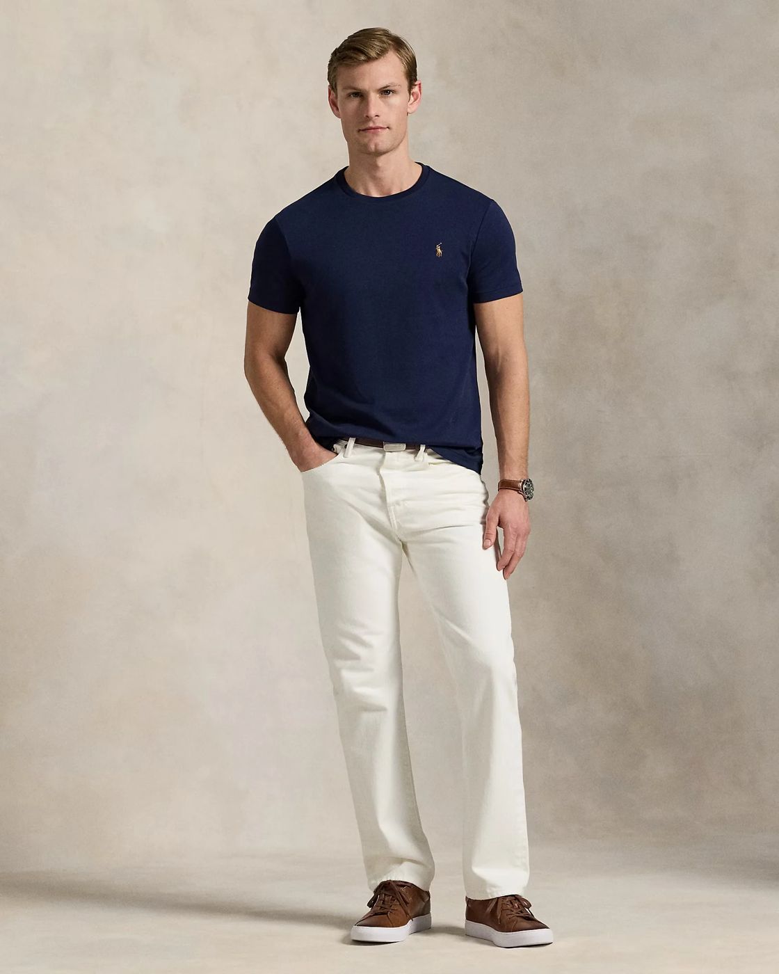 Camiseta de algodón Polo Ralph Lauren - Azul marino