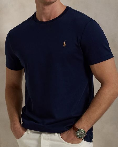 Camiseta de algodón Polo Ralph Lauren - Azul marino