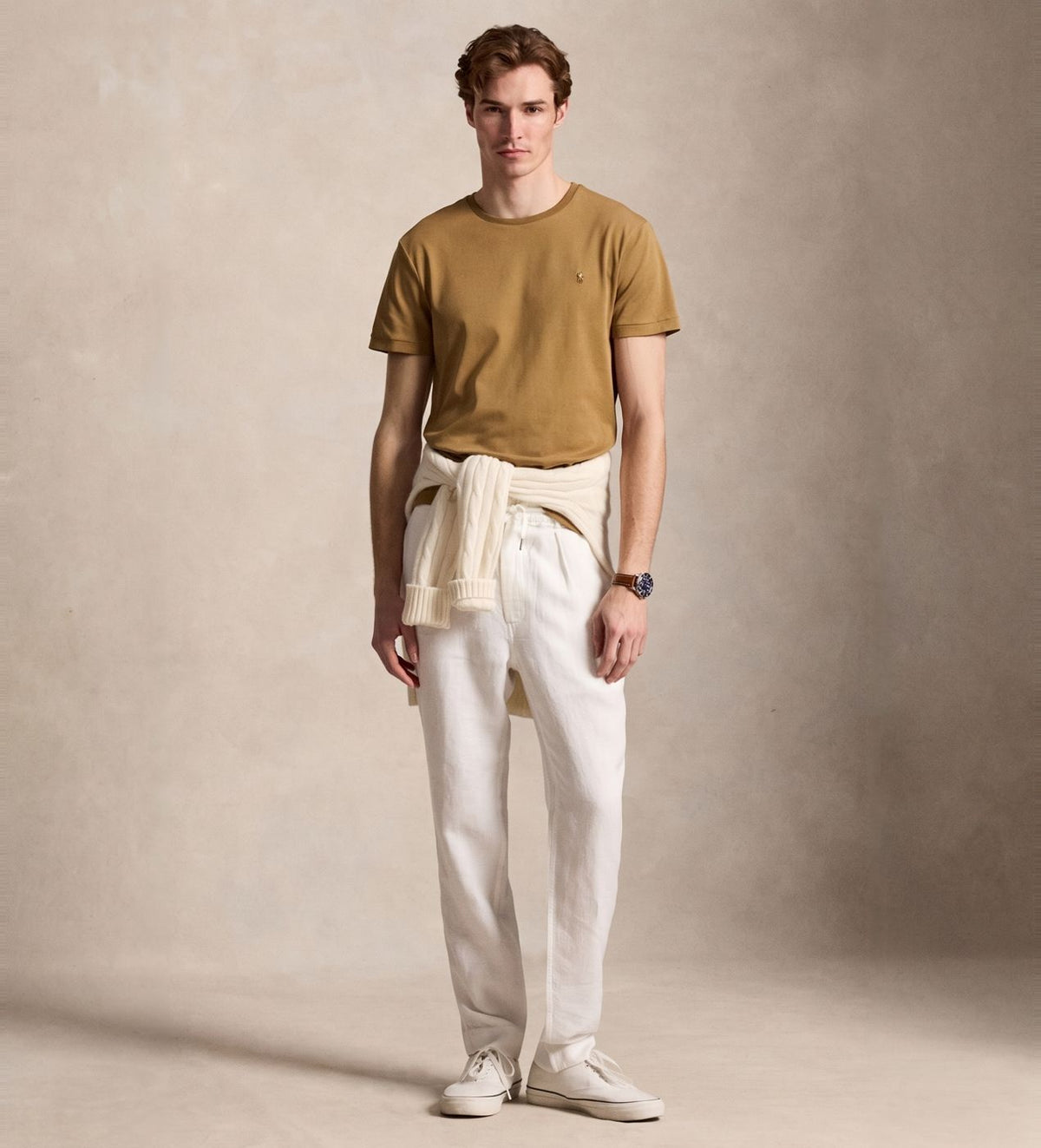 Camiseta de algodón Polo Ralph Lauren - Café