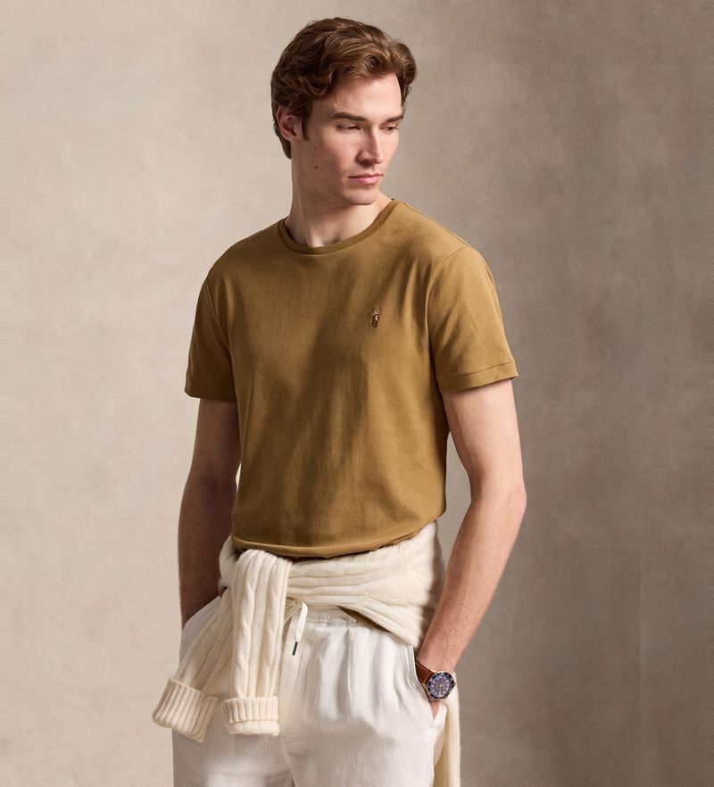 Camiseta de algodón Polo Ralph Lauren - Café
