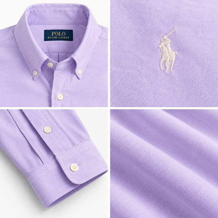 Camisa Oxford Polo Ralph Lauren - Lila