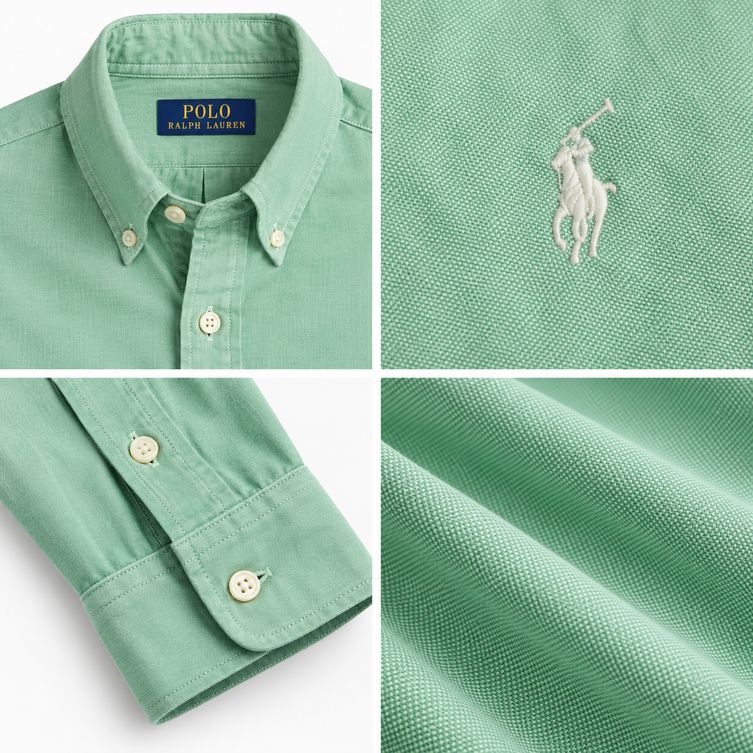 Camisa Oxford Polo Ralph Lauren - Verde