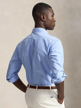Camisa Oxford Polo Ralph Lauren - Celeste