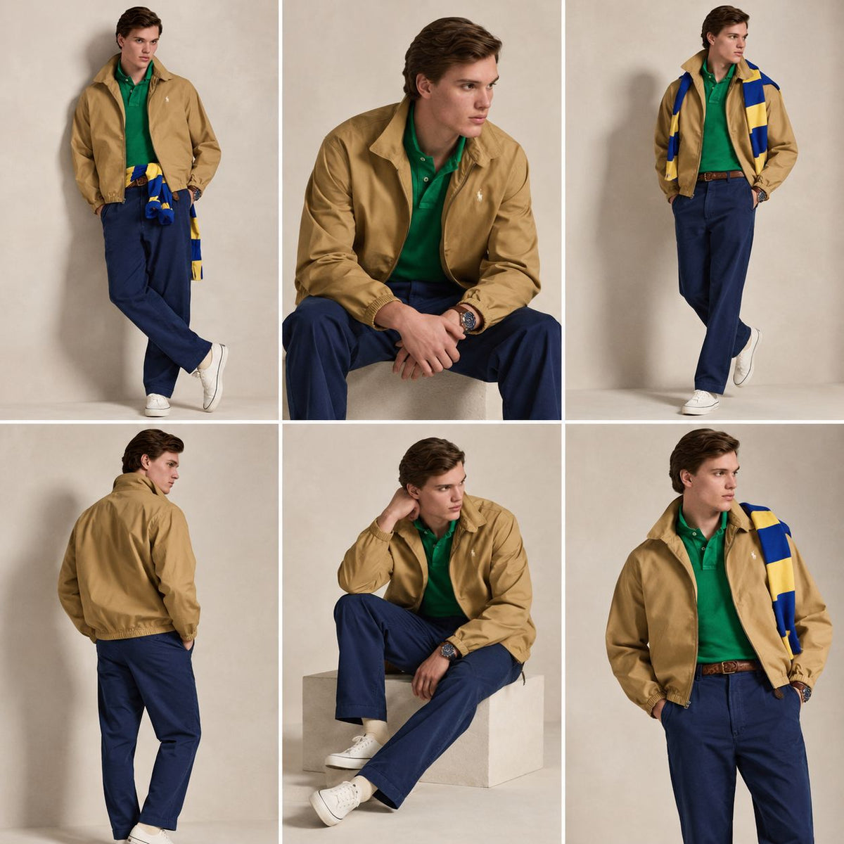 Chumpa Harrington Polo Ralph Lauren - Café claro