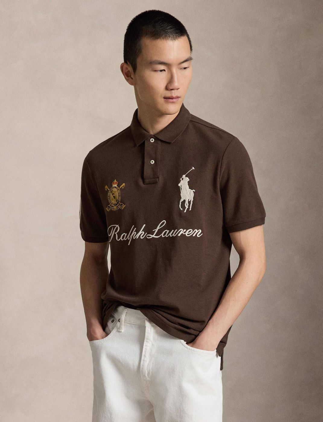 Polo con gráfico Ralph Lauren - Café