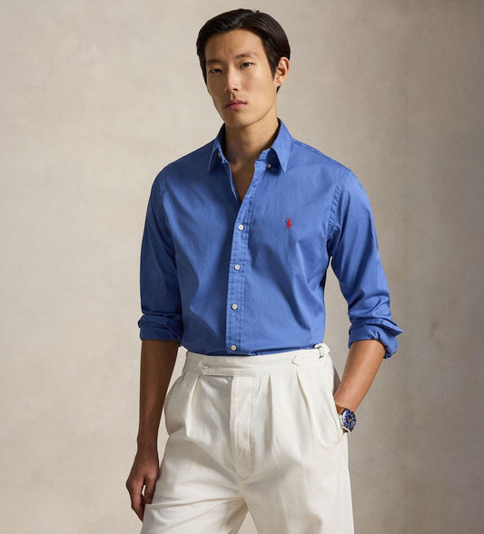 Camisa Polo Ralph Lauren de algodón teñido - Azul