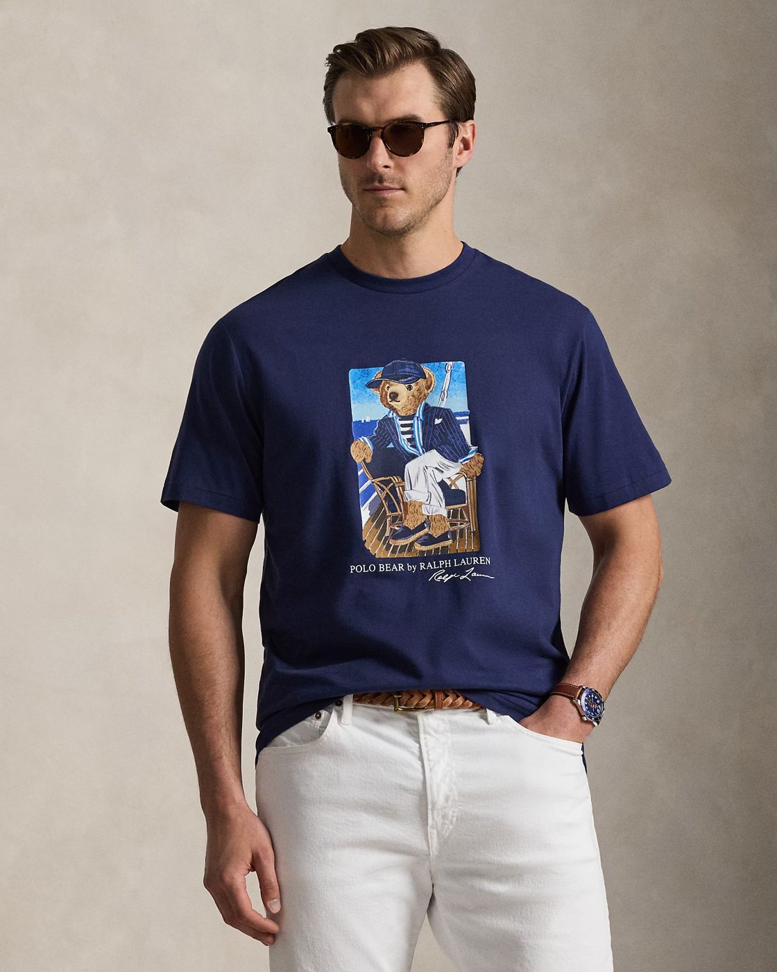 Camiseta Polo Bear azul marino - Azul marino