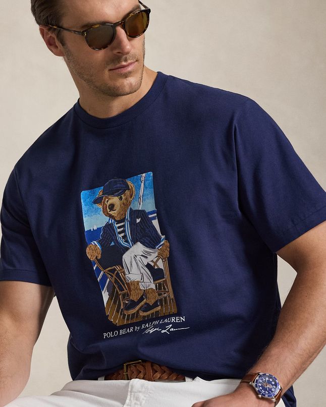 Camiseta Polo Bear azul marino - Azul marino