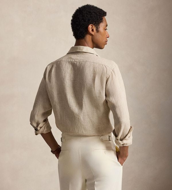 Camisa de lino texturizado Polo Ralph Lauren - Beige